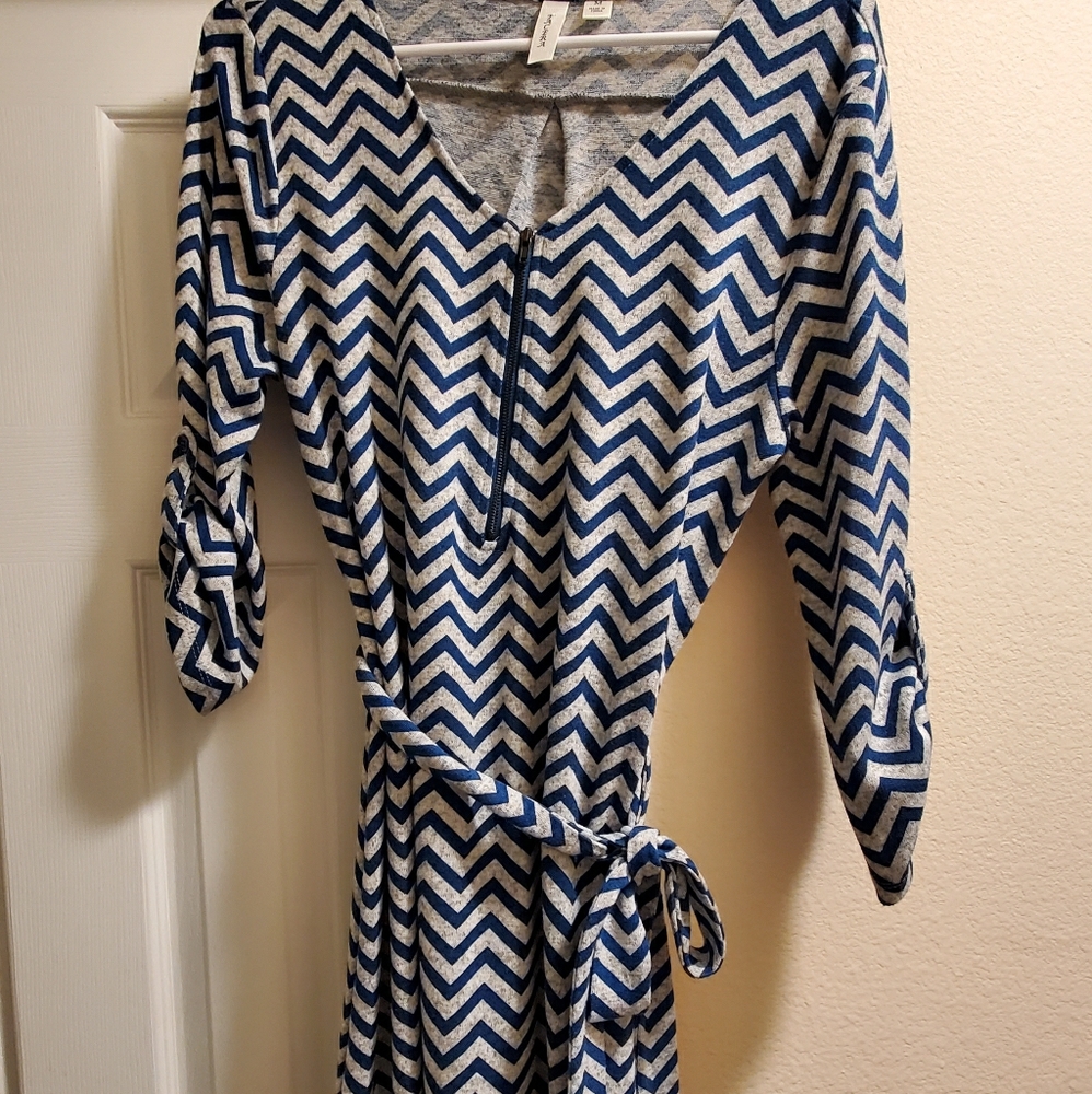 Chevron Tie Dress